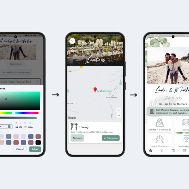 Wedding App web