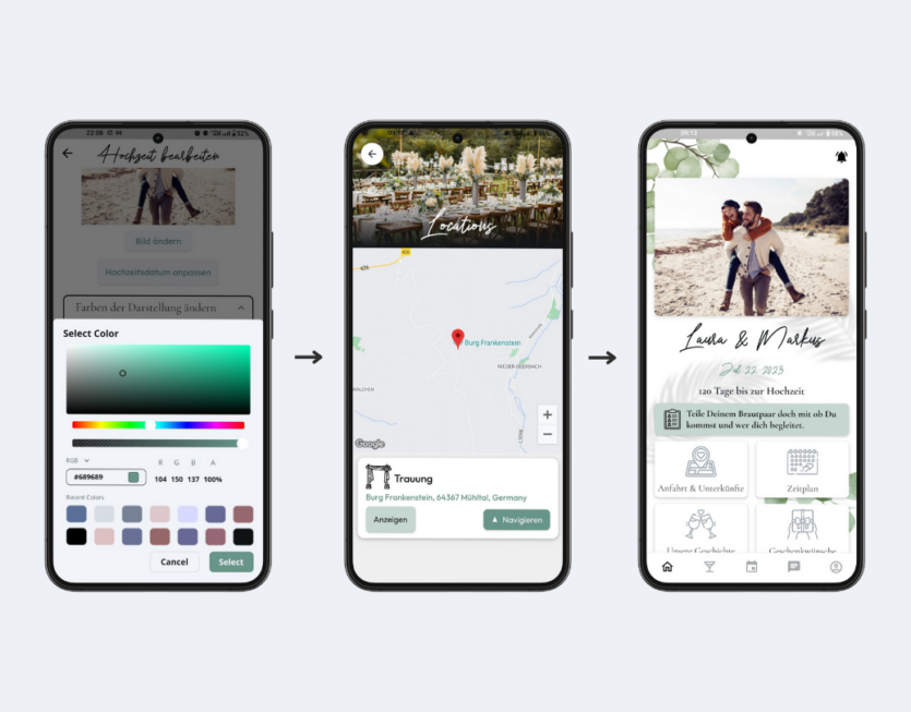 Wedding App web